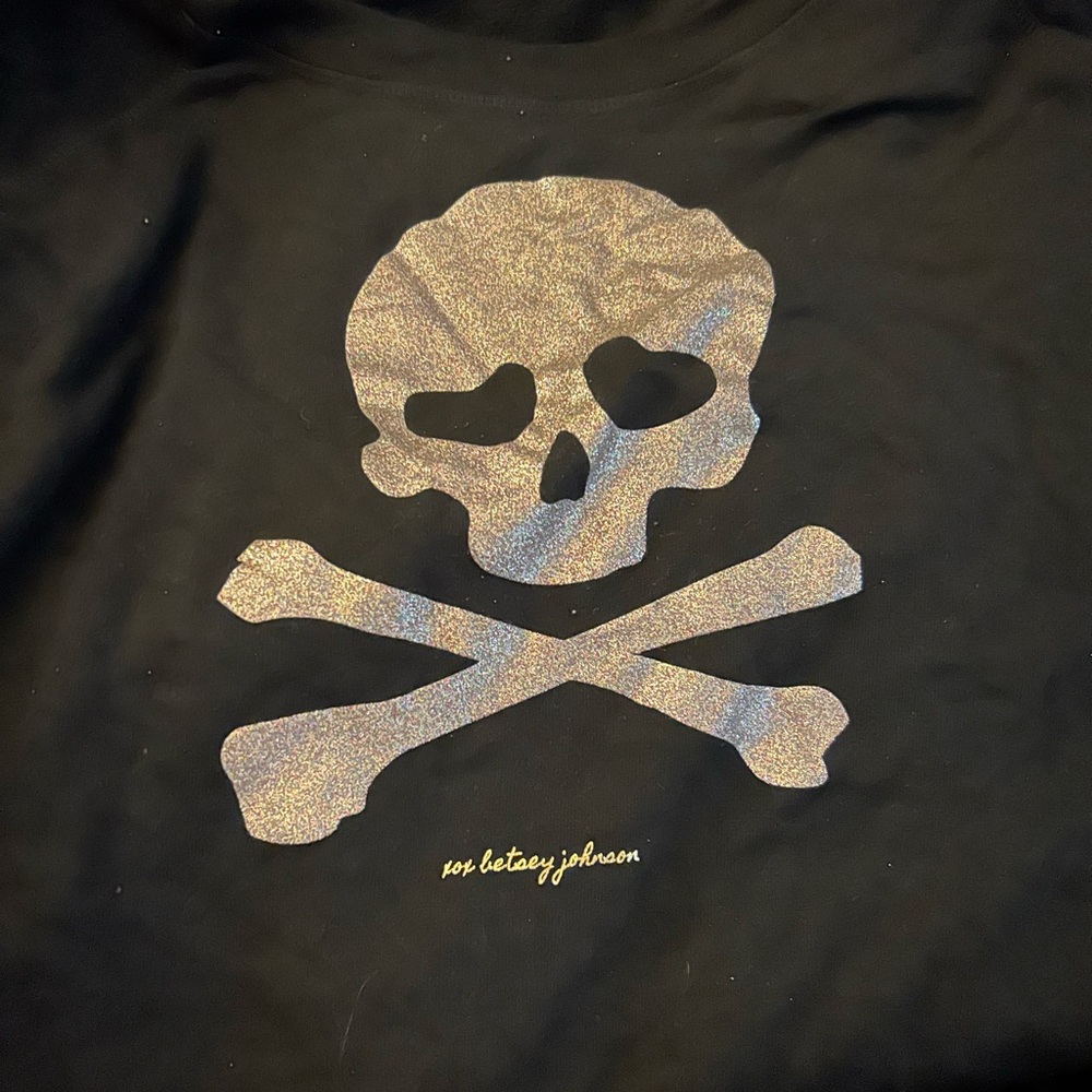 Betsey Johnson Glitter Skull Sweatshirt * Black * 2X
Worn once